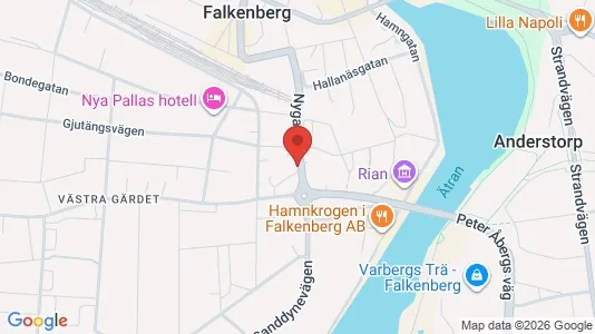 Kontorslokaler att hyra i Falkenberg - Bild från Google Street View