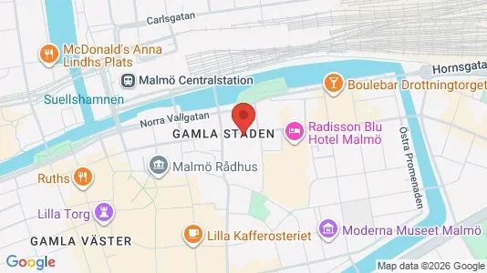 Kontorslokaler att hyra i Malmö Centrum - Bild från Google Street View