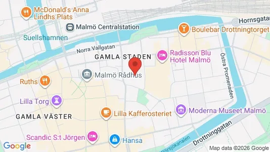 Kontorslokaler att hyra i Malmö Centrum - Bild från Google Street View