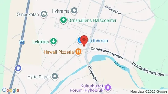 Kontorslokaler att hyra i Hylte - Bild från Google Street View