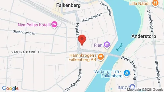 Kontorslokaler att hyra i Falkenberg - Bild från Google Street View