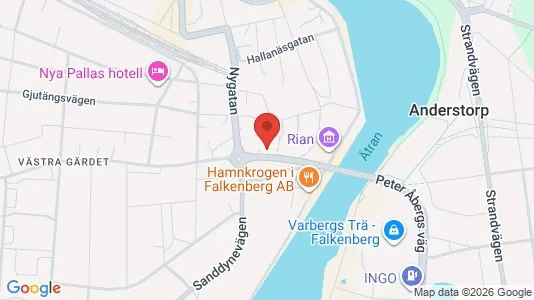 Kontorslokaler att hyra i Falkenberg - Bild från Google Street View