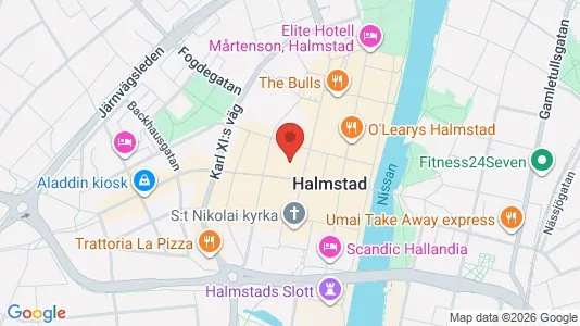 Kontorslokaler att hyra i Halmstad - Bild från Google Street View