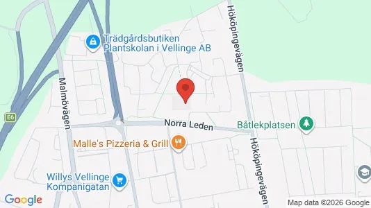 Kontorslokaler att hyra i Vellinge - kort over placeringen