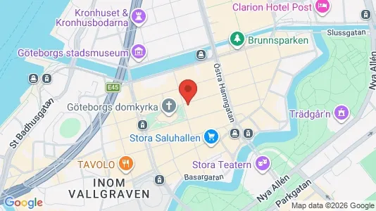 Kontorslokaler att hyra i Göteborg Centrum - kort over placeringen