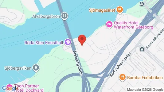 Kontorslokaler att hyra i Majorna-Linné - kort over placeringen