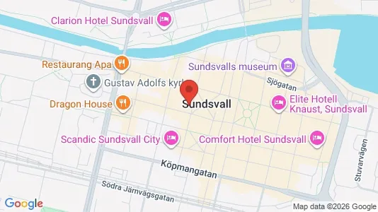 Kontorslokaler att hyra i Sundsvall - Bild från Google Street View