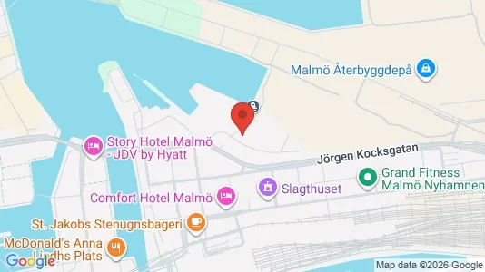 Kontorslokaler att hyra i Malmö Centrum - kort over placeringen