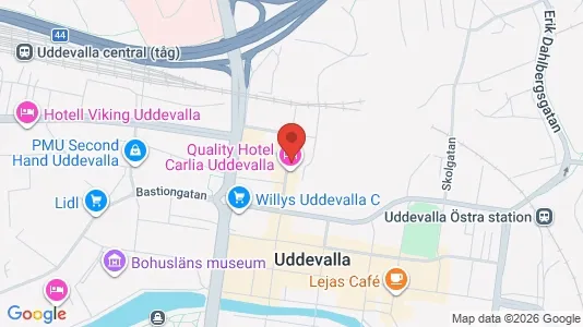 Kontorslokaler att hyra i Uddevalla - kort over placeringen