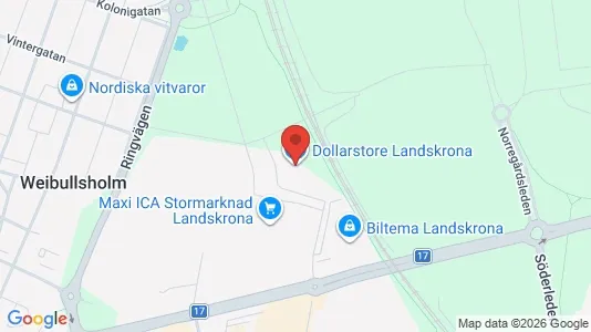 Kontorslokaler att hyra i Landskrona - Bild från Google Street View