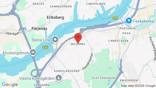 Kontorslokaler att hyra i Majorna-Linné - Bild från Google Street View