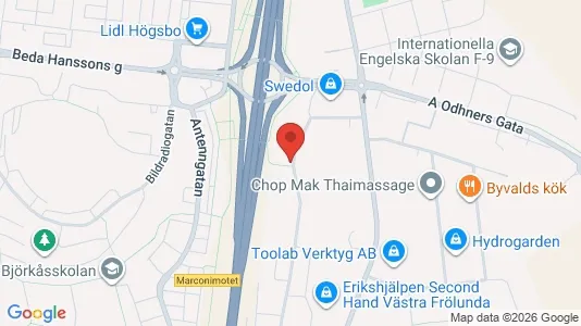 Lagerlokaler att hyra i Askim-Frölunda-Högsbo - Bild från Google Street View