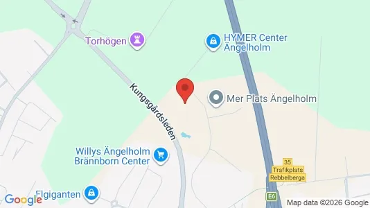 Kontorslokaler att hyra i Ängelholm - kort over placeringen