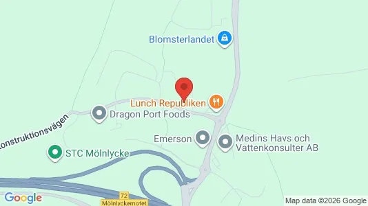 Kontorslokaler att hyra i Härryda - kort over placeringen