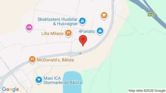 Kontorslokaler att hyra i Håbo - kort over placeringen