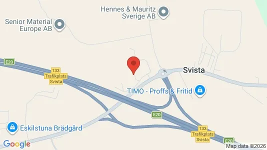 Kontorslokaler att hyra i Eskilstuna - kort over placeringen