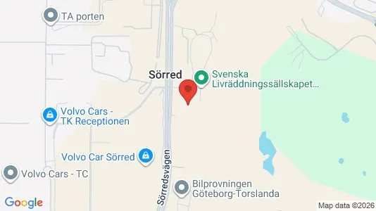 Kontorslokaler att hyra i Västra hisingen - kort over placeringen