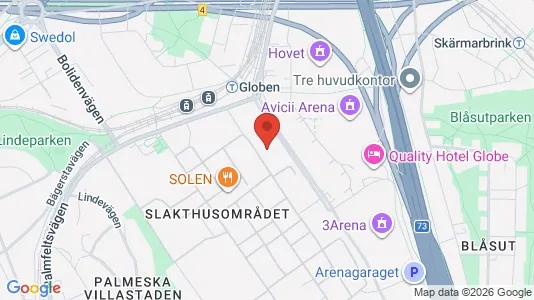Kontorslokaler att hyra i Söderort - kort over placeringen