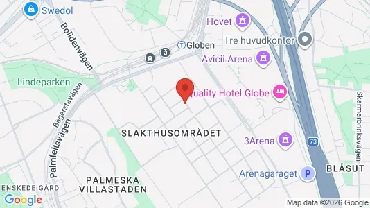 Kontorslokaler att hyra i Söderort - kort over placeringen