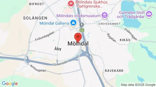 Lagerlokaler att hyra i Mölndal - Bild från Google Street View