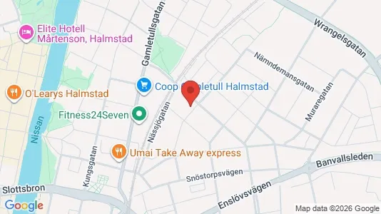 Kontorslokaler att hyra i Halmstad - Bild från Google Street View