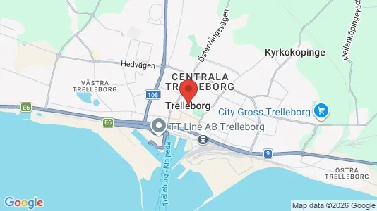 Butikslokaler att hyra i Trelleborg - Bild från Google Street View