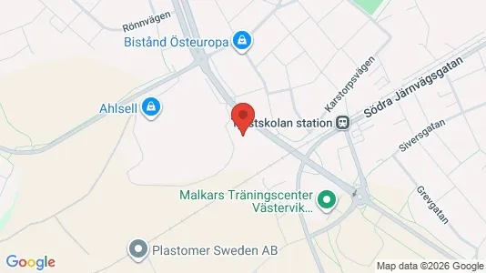 Industrilokaler att hyra i Västervik - Bild från Google Street View