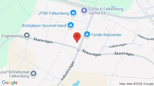 Kontorslokaler att hyra i Falkenberg - Bild från Google Street View