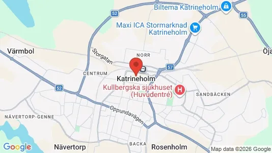 Kontorslokaler att hyra i Katrineholm - kort over placeringen