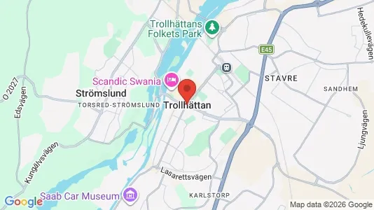 Kontorslokaler att hyra i Trollhättan - Bild från Google Street View
