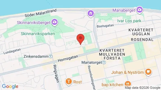 Kontorslokaler att hyra i Södermalm - kort over placeringen