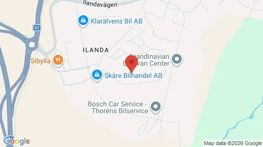 Kontorslokaler att hyra i Karlstad - kort over placeringen