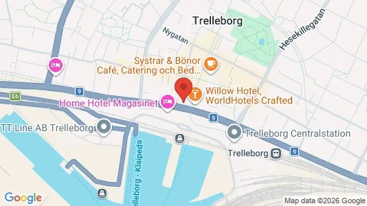 Kontorslokaler att hyra i Trelleborg - kort over placeringen