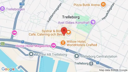 Kontorslokaler att hyra i Trelleborg - kort over placeringen