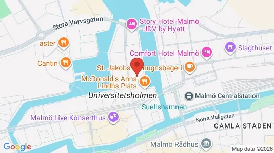 Kontorslokaler att hyra i Malmö Centrum - Bild från Google Street View