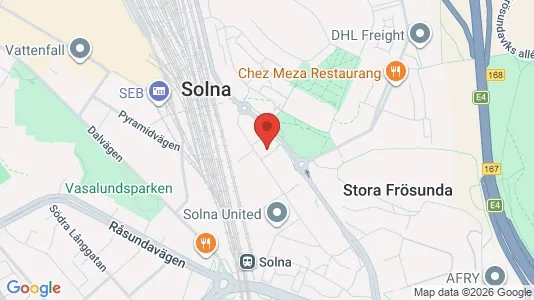 Kontorslokaler att hyra i Solna - Bild från Google Street View