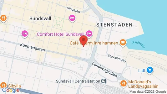 Kontorslokaler att hyra i Sundsvall - Bild från Google Street View