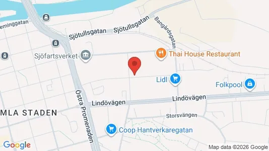 Kontorslokaler att hyra i Norrköping - kort over placeringen