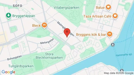 Kontorslokaler att hyra i Södermalm - kort over placeringen