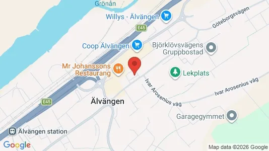 Kontorslokaler att hyra i Ale - kort over placeringen