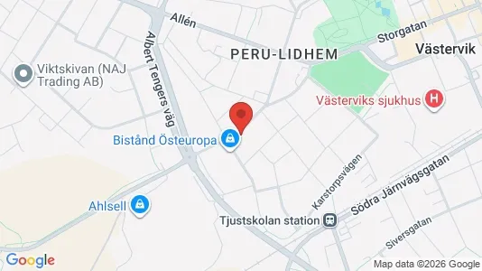 Kontorslokaler att hyra i Västervik - Bild från Google Street View