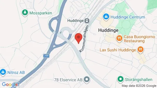 Kontorslokaler att hyra i Huddinge - Bild från Google Street View
