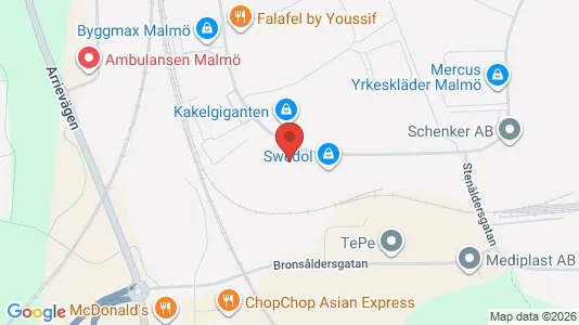 Industrilokaler att hyra i Fosie - Bild från Google Street View