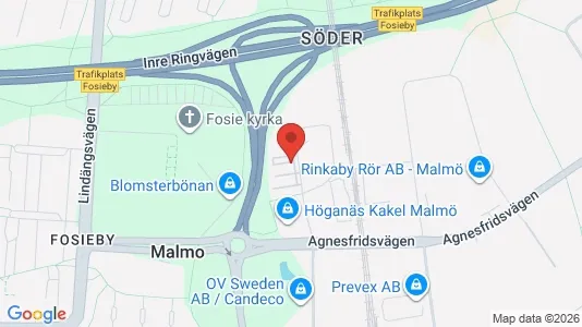 Industrilokaler att hyra i Fosie - Bild från Google Street View