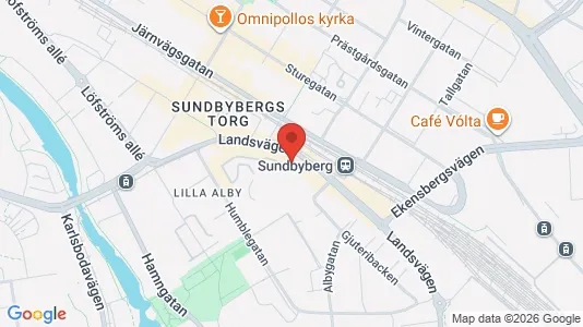 Kontorslokaler att hyra i Sundbyberg - kort over placeringen