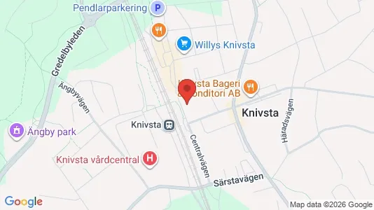 Kontorslokaler att hyra i Knivsta - kort over placeringen