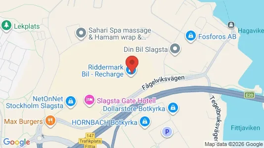 Lagerlokaler att hyra i Botkyrka - kort over placeringen