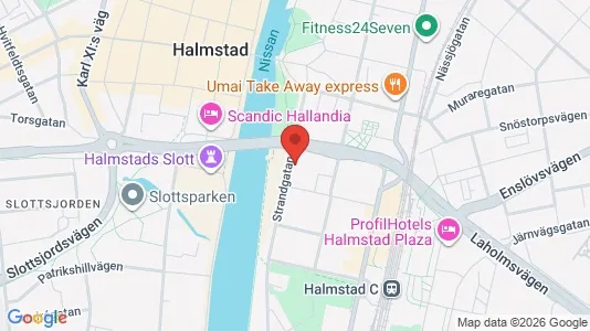 Kontorslokaler att hyra i Halmstad - Bild från Google Street View