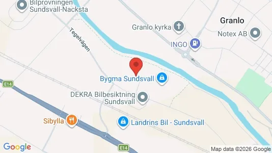 Kontorslokaler att hyra i Sundsvall - Bild från Google Street View