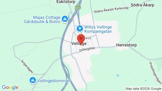 Kontorslokaler att hyra i Vellinge - kort over placeringen